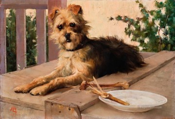Lucien Henry El Perro 1890 Pinturas al óleo